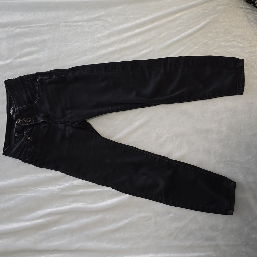 Black Denim Skinny Jeans cropped/ankle cut